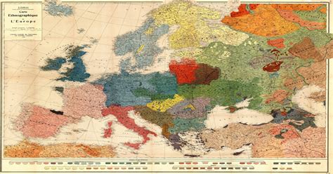 Carte Ethnographique De Leurope J Gabrys Librairie Centrale Des