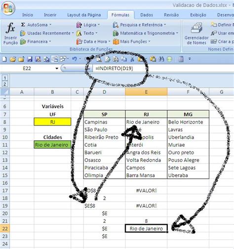 Curso Excel Tio Ilmo Excel 2007 Super Dicas Função Indireto