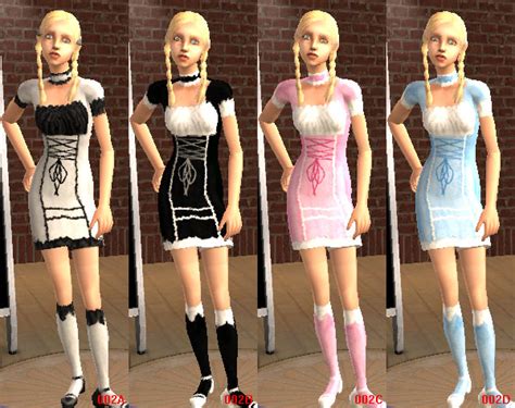 Mod The Sims Gothic Loli Dresses Teen