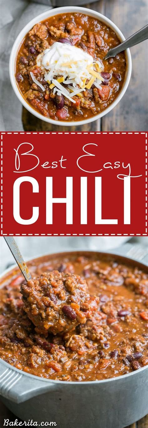 My Best Chili Recipe Recipes Chilli Recipes Food