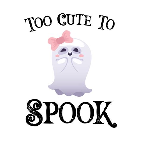 Too Cute To Spook Halloween Design Ghostface T Shirt Teepublic