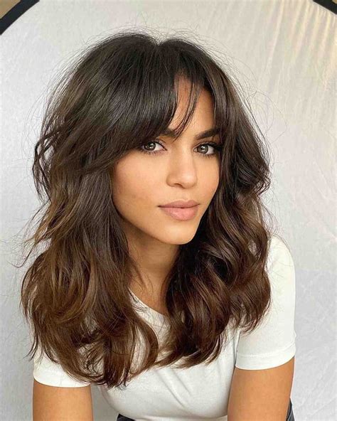 28 Sexiest Wispy Bangs You Need To Try This Year Medium Length Hair
