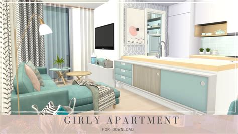 Girly Apartment Download Tour Cc Creators The Sims 4 Dinha