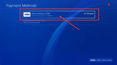 We did not find results for: How to remove (Credit/Debit) card details from PS4?