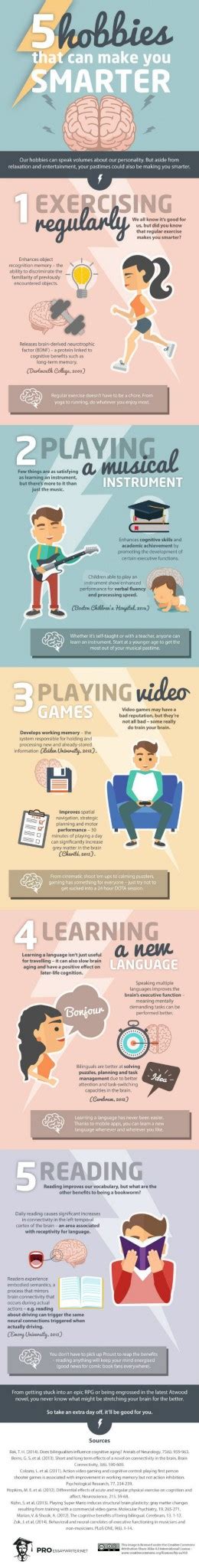 Hobbies That Can Make You Smarter Infographic Career Experts