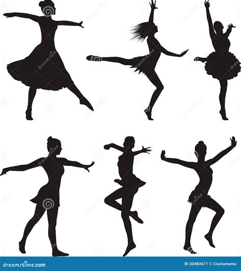 Dance Silhouette Woman Stock Image Image 30483671