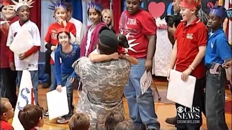 Veteran Dad Surprised Daughter At School Youtube