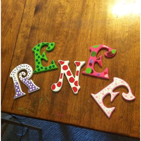 Painted Letters Painted Letters Wood Letters Crafts