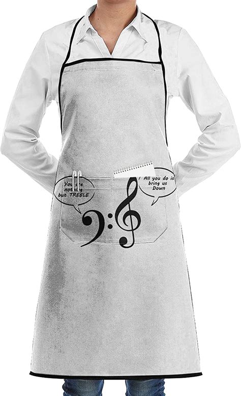 You Are Nothing But Treble Kitchen Apron With Pockets Unisex Waterproof