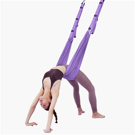Adjustable Aerial Yoga Strap Hammock Swing Stretching Anti Gravity Inversion Exercises