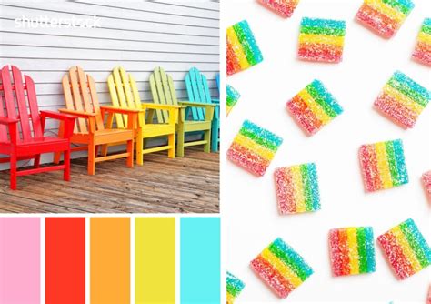 10 Fresh Free Fantastic Rainbow Color Palettes