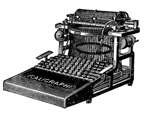 Vintage Clip Art 3 Antique Typewriter Graphics The