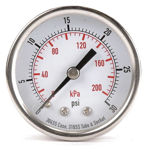 One kilopascal is equal to 1000 pascal and 0.1450377377 psi. GRAINGER APPROVED Pressure Gauge, 0 to 200 kPa, 0 to 30 ...