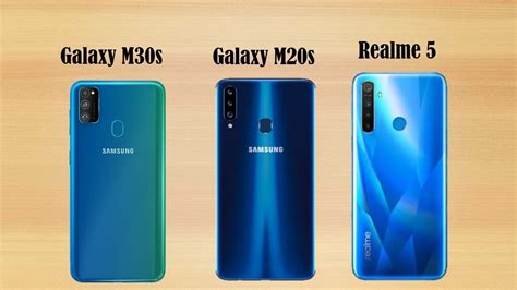 Samsung Galaxy M30s Vs Galaxy A20s Vs Realme 5 Comparison Youtube