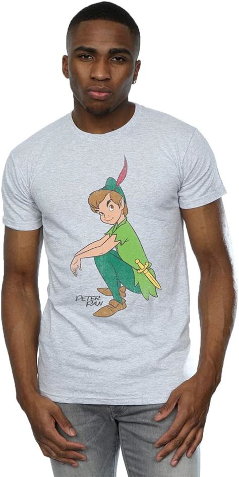 Disney Mens Classic Peter Pan T Shirt Uk Clothing