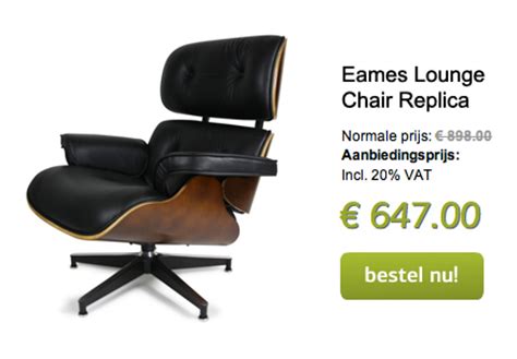 The chair features premium aniline leather and 7 layers of plywood. Eames lounge chair | Inrichting-huis.com