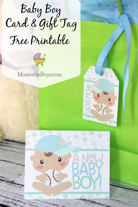 Printable baby shower cards by canva there are no words to describe the joys and stress of having a newborn. Baby Shower Gift Tags and Card - Free Printable! Mom vs ...