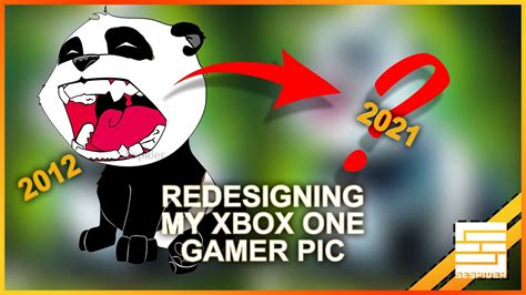 Redesigning My 2012 Xbox Panda Gamer Pic Speed Art Youtube