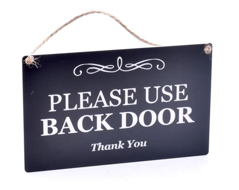 Back Door Friends Are Best Sign Etsy
