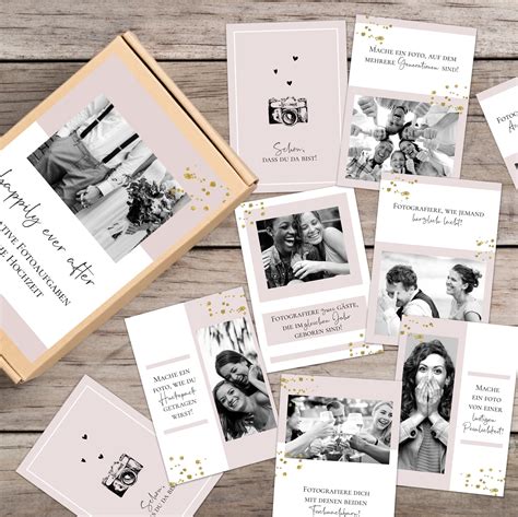Hochzeits Kartenset Mit 72 Ausgefallenen Fotoideen Zur Unterhaltung Der