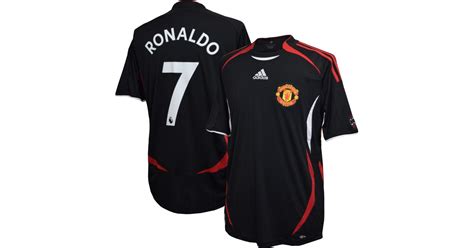Adidas Manchester United Cristiano Ronaldo 7 Teamgeist Jersey In Black