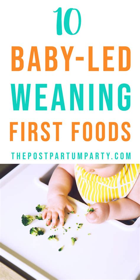10 Easy First Foods For Baby Led Weaning The Postpartum Party