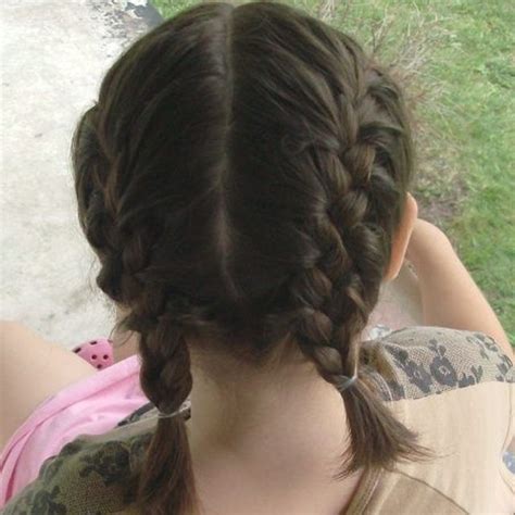 Most people leave the last 1 to 2 inches 254 to 508 centimeters of their hair unbraided. How to Make Two French Braids By Yourself #howtofrenchbraid | French braid short hair, Two ...