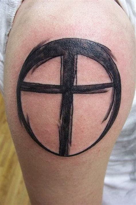 There is more than to the eyes. 73 Stunning Cross Shoulder Tattoos