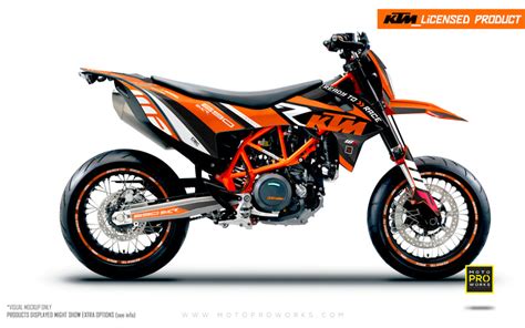 Ktm Graphics 690 Smc R Rr Tech Orange Motoproworks Decals And