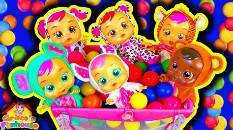 Baby Sitting Cry Babies Dolls Toys Collection 2 Youtube