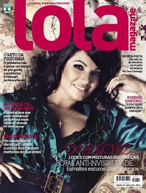 Lola Magazine 19 Patrícia Poeta Na Capa De Abril2012 Patrícia