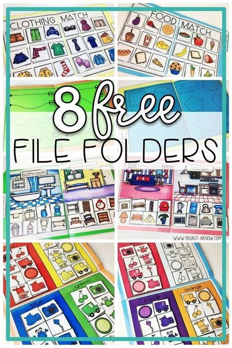 File Folder Freebies Special Education Classroom File Folder