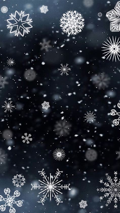 Snowflakes Hd Wallpaper For Your Mobile Phone
