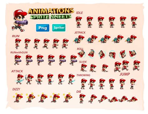 2d Game Character Sprites By Dionartworks Codester