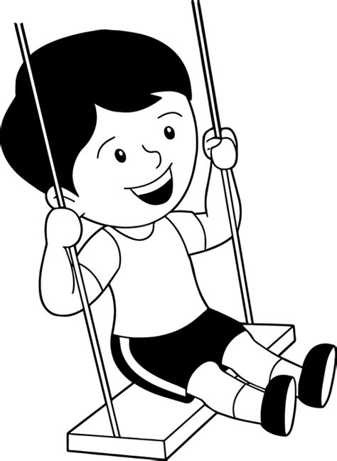Swing Clipart Black And White