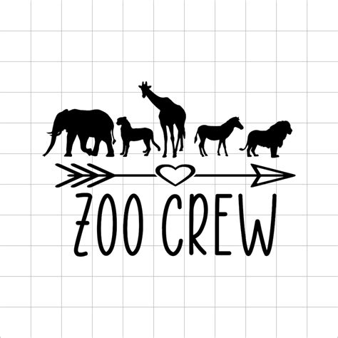 Zoo Crew Svg Pdf Zoo Animals Svg Clip Art Teacher Shirt Svg Zoo