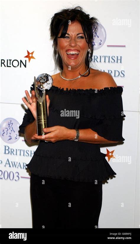 Eastenders Actress Jessie Wallace With Her Sexiest Female Award During