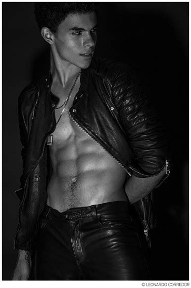 Devin Alexander Gets Edgy In Leather For Photos By Leonardo Corredor