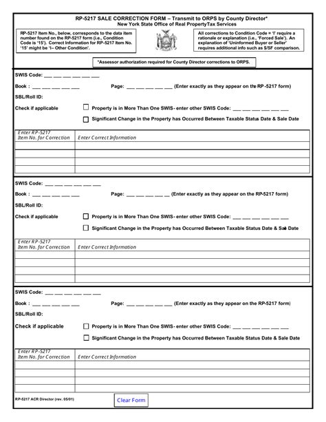 Form Rp 5217 Acr Director Fill Out Sign Online And Download Fillable