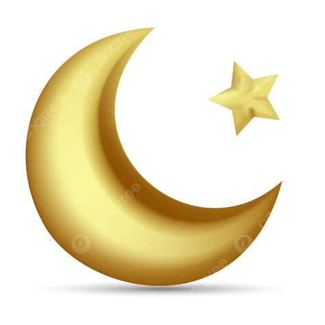 Bulan Ramadhan 3d Bulan 3d Bulan Ramadan Png Dan Vektor Dengan