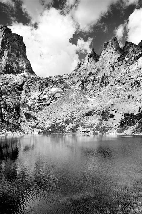 Black and white reduces a photo to the yin and yang, resulting in powerful images that are evocative and enduring. Framed Photo Print of EMERALD LAKE ROCKY MOUNTAIN NATIONAL ...