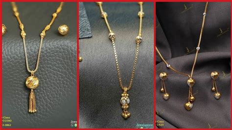 Chain design gold are the most classic accessory for both men and women, and while they have always been in vogue, they are also modern and chic. Pure Gold Chain Locket Set Design For Daily Wear // Latest Fashion Trend 2020 | Dubai-Fashions.com