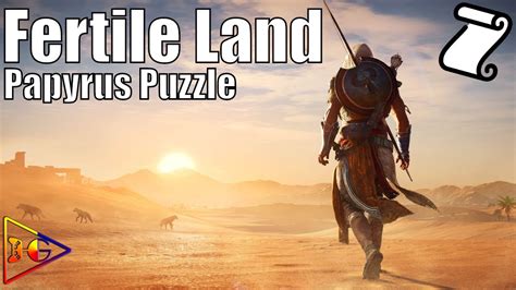Assassins Creed Origins Papyrus Puzzle Fertile Land YouTube