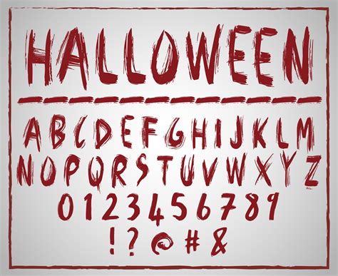 Halloween Number Fonts