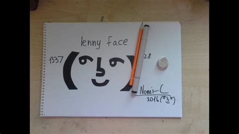 How To Draw Lenny Face ͡° ͜ʖ ͡° Speed Art Youtube