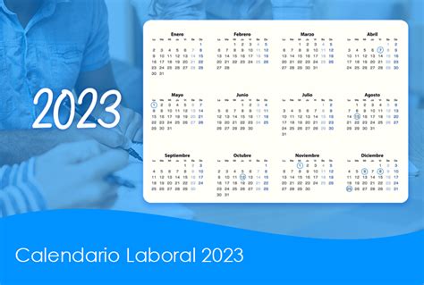 Calendario Laboral 2023 Festivos Nacionales Y Autonomías