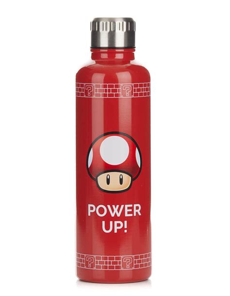Metalowa Butelka Na Wodę Kubek Podróżny Super Mario Power Up