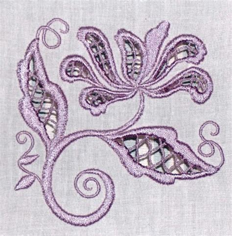 Floral Cutwork Machine Embroidery Designs Etsy