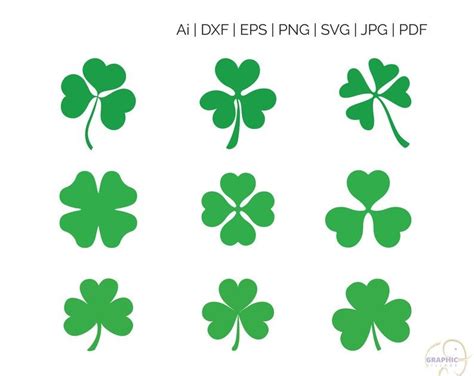 Instant Download Cut File Lucky Shamrock Svg Svg Dxf Png Cutting Files