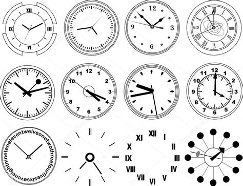 Illustration Of Different Clocks Stock Vector Jelen80 1951071